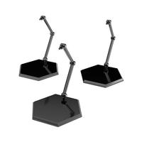 The Simple Stand x3 Black (for Figures & Models) Hex Type 2