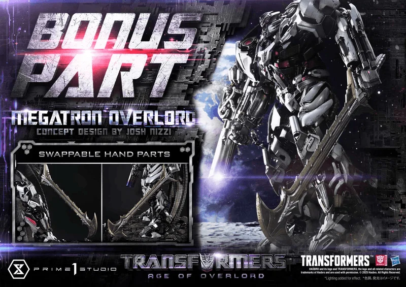Prime 1 Studio Museum Masterline Transformers Generations I Megatron Overlord (Design by Josh Nizzi) Bonus Version - Transformers