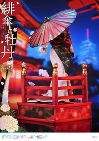 PRISMA WING fuzichoco original Illustration Scarlet Umbrella and Peony Deluxe Version 1/7 Scale Pre-Painted Figure 5