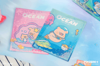 LuLu the Piggy Ocean - Glitter A4 Folder (Diver ver.) 3