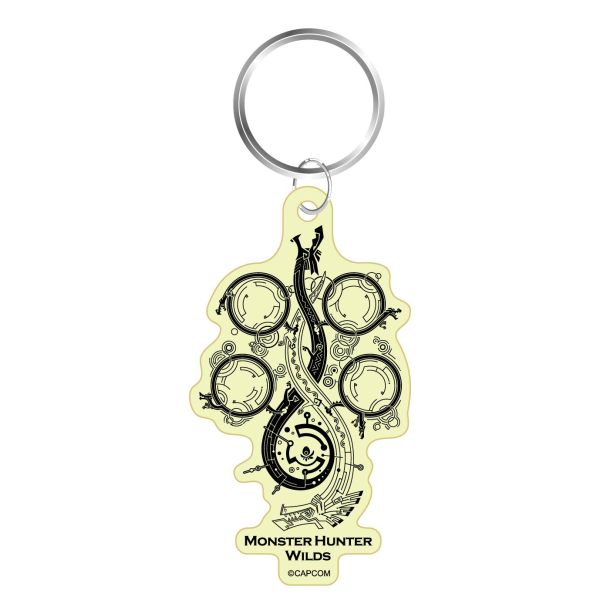MONSTER HUNTER WILDS Glow key chain Title Logo Symbol