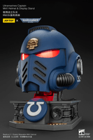Ultramarines Captain MkX Helmet & Display Stand 17