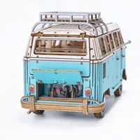 Azone wa-gu-mi Vintage Volkswagen Type 2 (T1) Camper Van GREEN - Scale Kits - photo 7