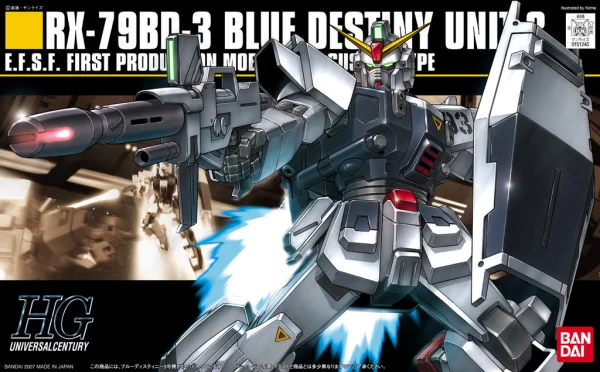 BANDAI HOBBY HGUC 1/144 #82 Blue Destiny 3 - Mobile Suit Gundam: OVAs and Side Stories
