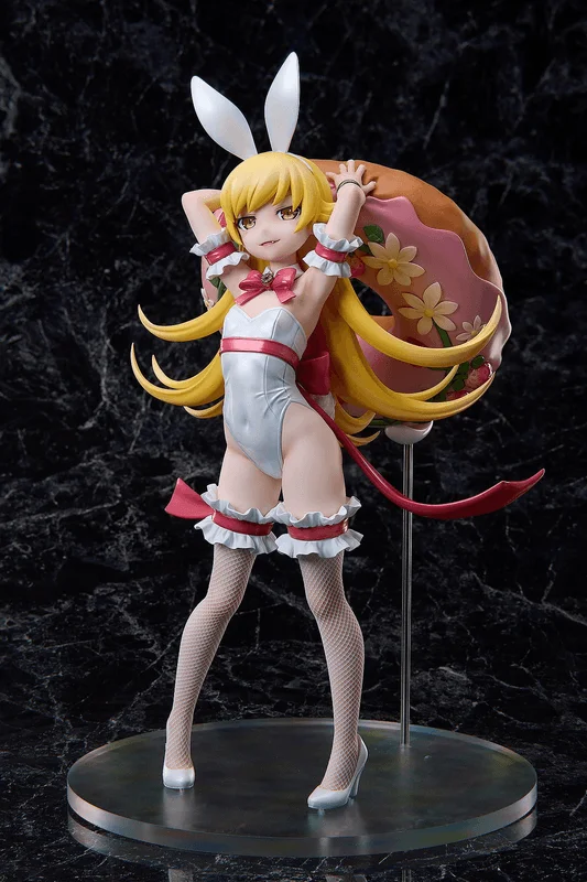 A.DIMENSION Monogatari Series Shinobu Oshino White Bunny Ver. 1/4 Complete Figure - Monogatari Series