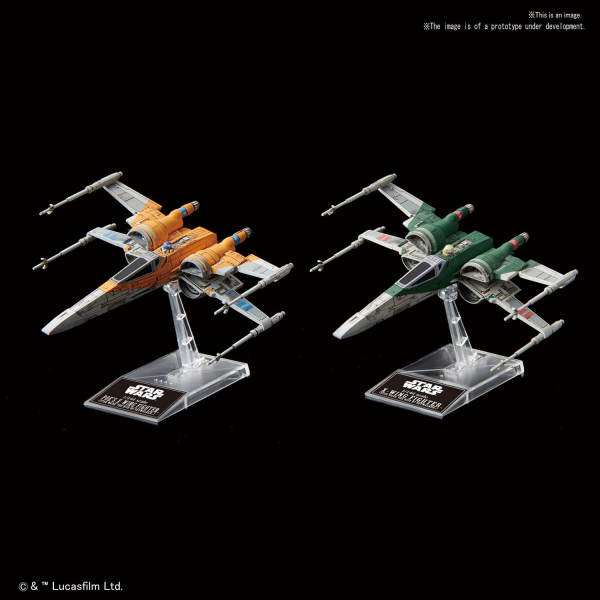 1/144 POE'S X-WING FIGHTER & X-WING FIGHTER (STAR WARS:THE RISE OF SKYWALKER)