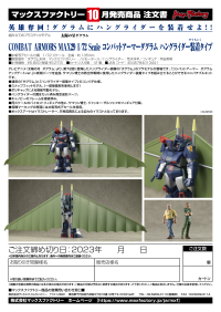 COMBAT ARMORS MAX29 1/72 Scale Combat Armor Dougram Hang Glider Equipment Type 7