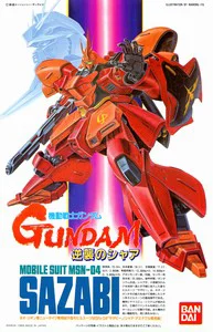 BANDAI HOBBY 1/144 Scale Sazabi - Mobile Suit Gundam: Char's Counterattack