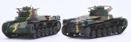 Fujimi [SWA-31 EX-1] 1/76 Middle Tank Type 97 Chi-Ha (Set of 2) Special Version (w/Japanese Infantry) - Scale Kits