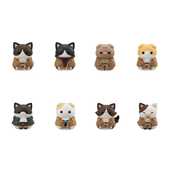 MegaHouse MEGA CAT PROJECT Attack on Titan Attack on Tinyan  Gathering Scout Regiment danyan (Repeat）(1pc / 8pc per box) - Attack on Titan