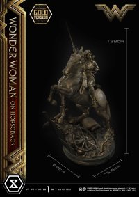 Museum Masterline Wonder Woman (Film) Wonder Woman on HorseBack Gold Version 18