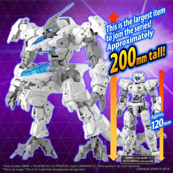BANDAI HOBBY 30MM 1/144 eEXM GIG-C02 PROVEDEL (type-COMMAND 02) - 30 Minutes Missions (30MM)