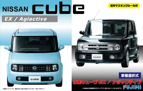 Fujimi [ID-66] 1/24 Nissan Cube EX/Adjuctive w/Window Frame Masking Seal - Scale Kits