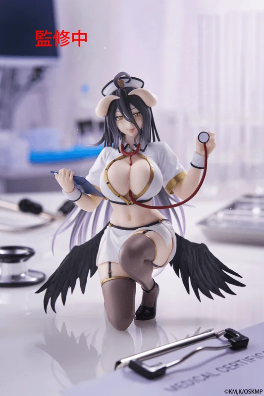 TAITO Overlord Desktop Cute Figure - Albedo (Nurse Ver.) - Overlord