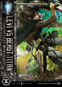 Prime 1 Studio Ultimate Premium Masterline  TV animation Attack On Titan  Levi versus Beast Titan - Attack on Titan - photo 62