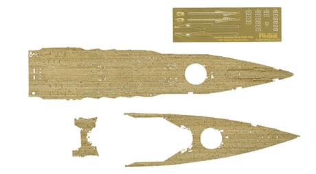 [TOKU-29 EX-102] 1/700 Wood Deck Seal for IJN Battleship NAGATO (w/Ship Name Plate)