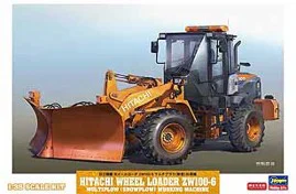 Hasegawa 1/35  HITACHI WHEEL LOADER ZW100-6 MULTIPLOW (SNOWPLOW) WORKING MACHINE - Scale Kits