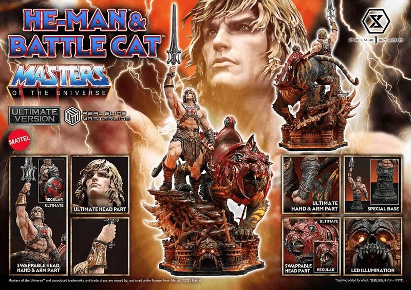 Prime 1 Studio Real Elite Masterline Masters of the Universe He-Man & Battle Cat Ultimate Version			 - Masters of the Universe