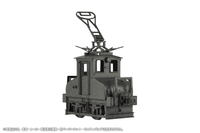1/80 Scale Paper kit Choshi Electric Railway DEKI3 Electric Locomotive(Black) 2