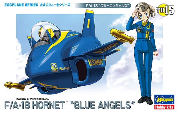 Hasegawa [TH15] EGG PLANE F/A-18 HORNET BLUE ANGELS - EGGPLANE SERIES