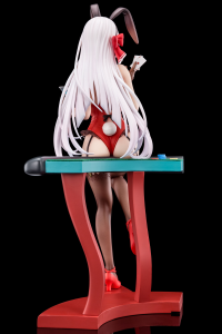 Riselia Ray Crystalia wearing crimson bunny costume with Nip Slip Gimmick System 5