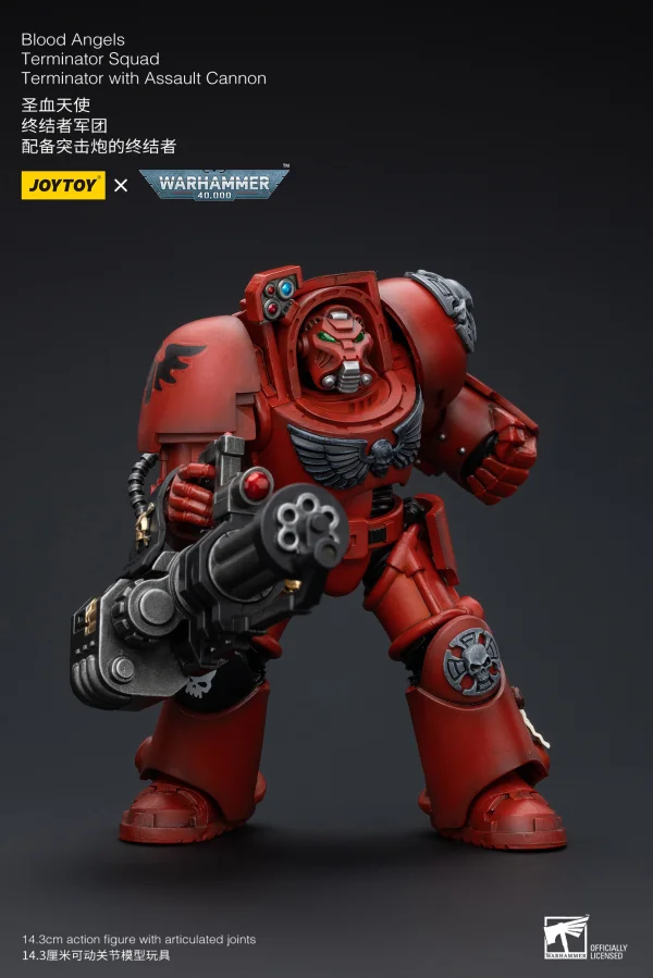 JOYTOY Blood Angels Terminator Squad Terminator with Assault Cannon - Warhammer 40K