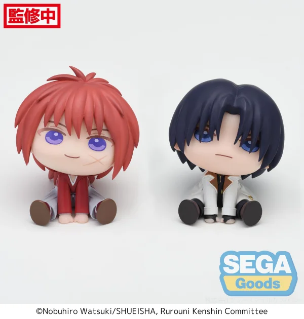 SEGA QyuruMe TV Anime "Rurouni Kenshin" Mini Figure "Kenshin Himura ･ Aoshi Shinomori" (EX) - Rurouni Kenshin