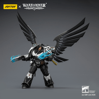 Raven Guard Corvus Corax, Primarch of the XIX Legion with artificer-crafted lightning talons, archaeotech pistols, and whip 4