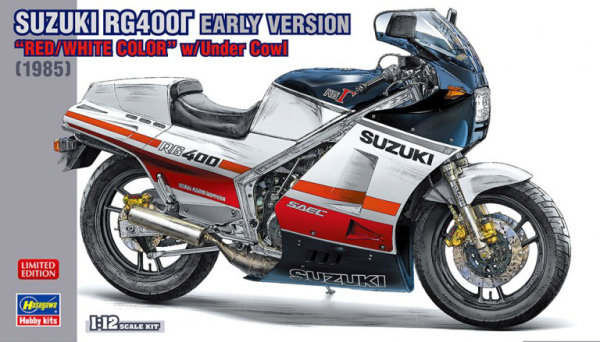 1/12  SUZUKI RG400Γ EARLY VERSION "RED/WHITE COLOR" w/Under Cowl