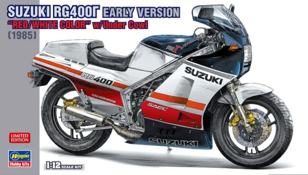 Hasegawa 1/12  SUZUKI RG400Γ EARLY VERSION "RED/WHITE COLOR" w/Under Cowl - Scale Kits