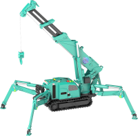 MODEROID MAEDA SEISAKUSHO Spider Crane (Green) 3