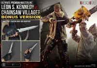 Prime 1 Studio Ultimate Premium Masterline Resident Evil 4 Leon S. Kennedy versus Chainsaw Villager Bonus Version - Video Games - photo 1