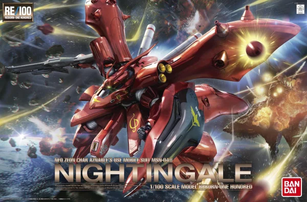 BANDAI HOBBY RE 1/100 MSN-04 II Nightingale - Mobile Suit Gundam: Char's Counterattack