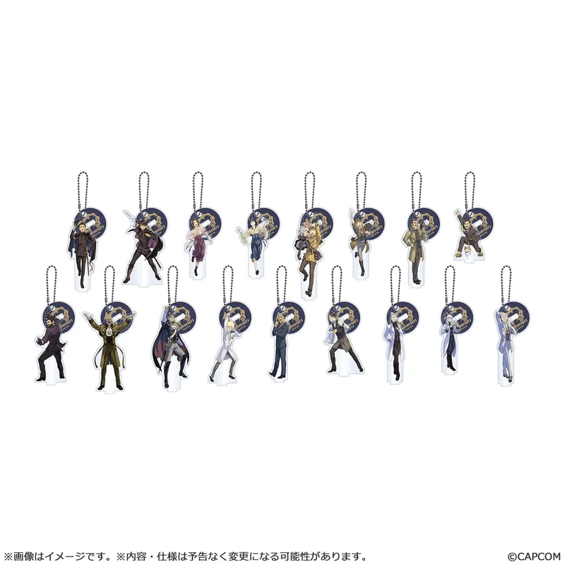 CAPCOM The Great Ace Attorney 10th anniversary acrylic stand Keychain collection (17pc/box) - The Great Ace Attorney