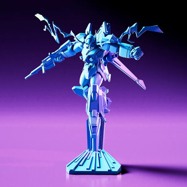 Max Factory PLAMAX MF-73 minimum factory Layzner & Zakaal: SPT Color Ver. - BLUE COMET SPT LAYZNER