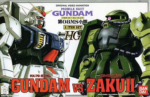 BANDAI HOBBY HG Gundam VS Zaku - Mobile Suit Gundam: OVAs and Side Stories