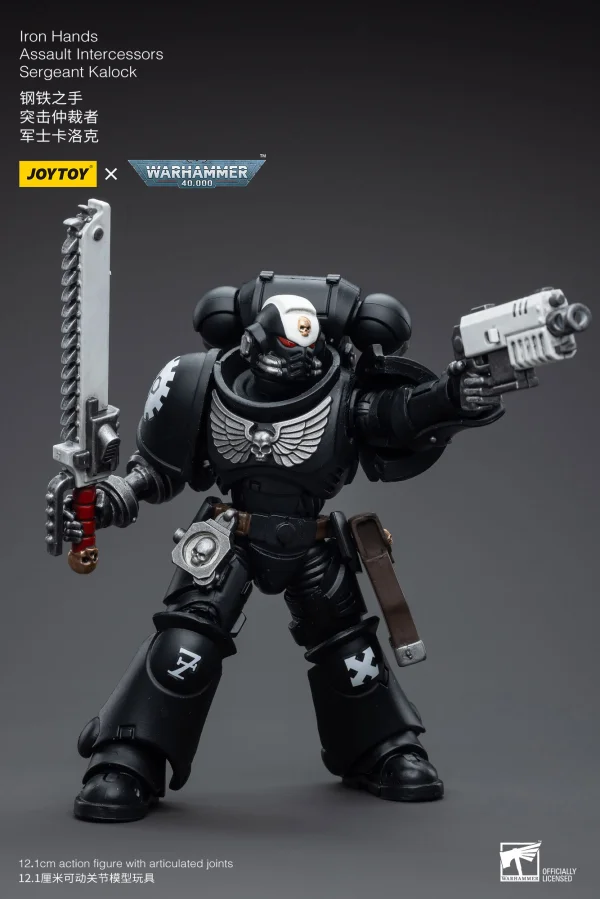 JOYTOY Iron Hands Assault Intercessors Sergeant Kalock - Warhammer 40K