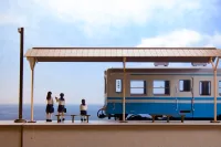 PLUM PMOA 1/80 Scale Paper kit Town Corner Accessory Series Local type island platform Basic set - Scale Kits - photo 2