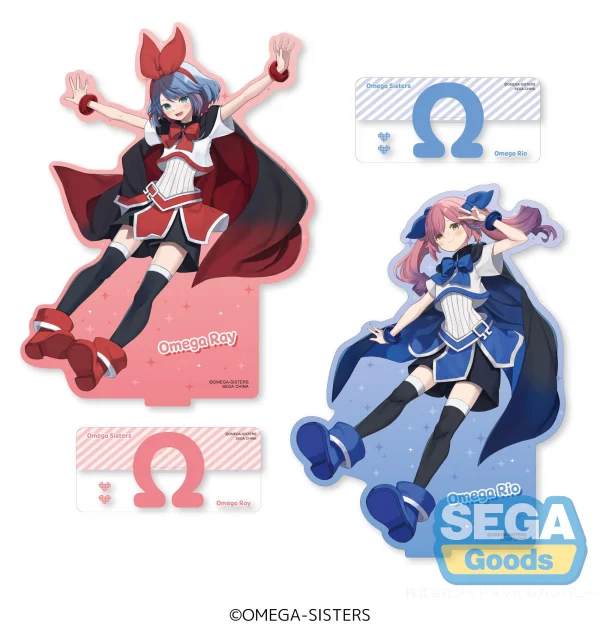SEGA Omega Sisters PtZ Big Acrylic Stand - Omega Sisters