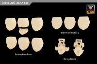 MEGAMI DEVICE M.S.G 03 FACE SET ASRA SKIN COLOR D 1