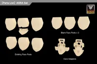 KOTOBUKIYA MEGAMI DEVICE M.S.G 03 FACE SET ASRA SKIN COLOR D - Megami Device - photo 1