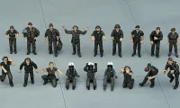 Hasegawa [X48-5] 1:48 U.S. PILOT / GROUND CREW SET B - Scale Kits - photo 2