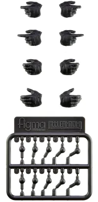 TOMYTEC LA-OP18: figma Tactical Gloves L Size (Black) - Little Armory - photo 2