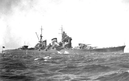 Aoshima IRON CRAD: 1/350 IRONCLAD HEAVY CRUISER NACHI - Scale Kits
