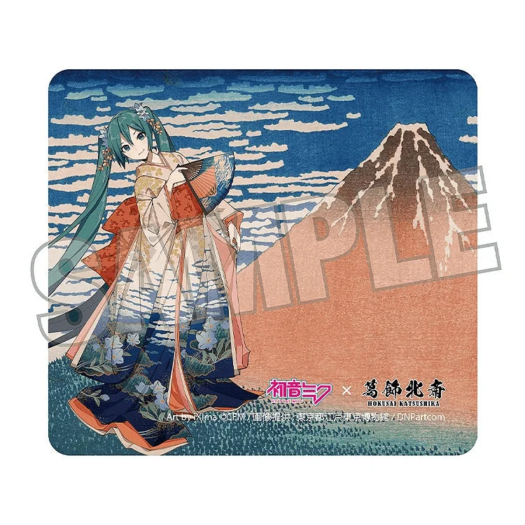 Presence CO., LTD. Hatsune Miku x Katsushika Hokusai iXima Mousepad Fine Wind, Clear Morning - Hatsune Miku