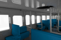 Semi-cross seat interior set A (blue) 6