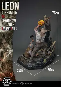 Prime 1 Studio Ultimate Premium Masterline Resident Evil 4 Leon S. Kennedy versus Chainsaw Villager - Video Games - photo 31