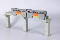 PLUM PMOA 1/150 Scale  Tama Intercity Monorail Series 1000 Paper kit（2cars） - Scale Kits - photo 1