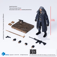 HIYA Exquisite Mini Series 118 Scale 4 Inch The Walking Dead Ezekiel Action Figure 5