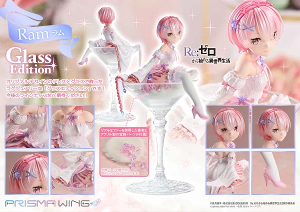 Prime 1 Studio PRISMA WING Re:ZERO -Starting Life in Another World- Ram Glass Edition 1/7 Scale Pre-Painted Figure - Re:ZERO -Starting Life in Another World-